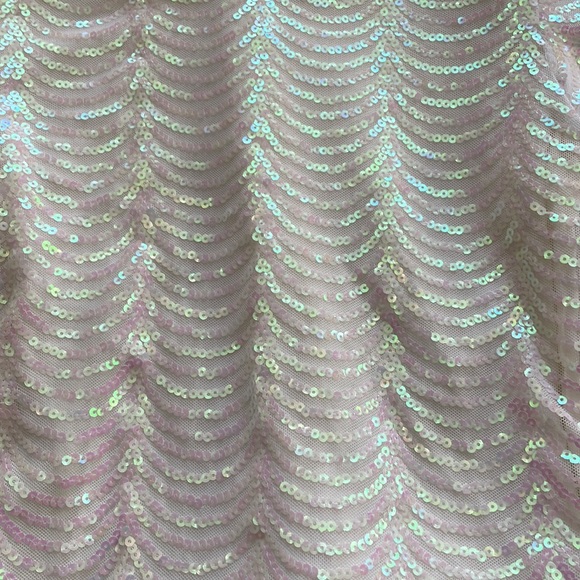 TFNC white sequined dress- Size Small - Picture 9 of 9